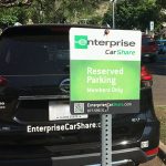 New location of Enterprise CarShare in front of Hale Wainani