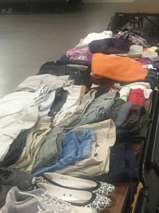 Clothing collected for the Kona community support project