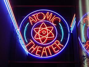<p><strong>Fig. 2.17.</strong> Sign for the American Museum of Science and Energy's Atomic Theater</p>