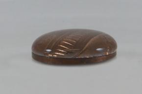 <p><strong>Fig. 3-11:&nbsp; </strong>Water piled on top of a penny showing surface tension caused by the cohesive property of water and hydrogen bonding</p>
