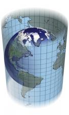<p><strong>Fig. 1.8</strong> (<strong>B</strong>) cylindrical projection map creation</p>
