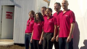 Sian Proctor (third from right) with HI-SEAS crew in 2013.