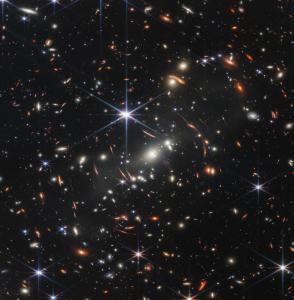 Galaxy cluster SMACSJ0723 (credit: NASA, ESA, CSA, and STScI)