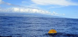 Wave buoy in waters off Hilo