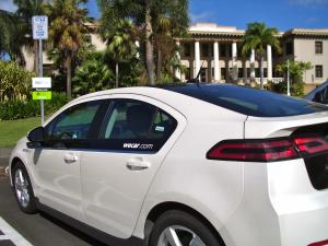 WeCar's Chevy Volt at Hawaii Hall, UH Manoa