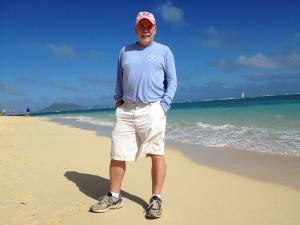 Jim Hollyer on Lanikai Beach