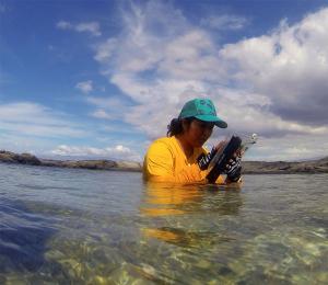 Novel waterproof electronic tablets will support community-based monitoring of reefs in Hawai'i.