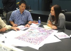 Kaua‘i Civil Defense and Esaki Surveying & Mapping take part in a HURRIPLAN design exercise.