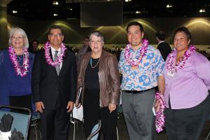 Dignitaries at the 2014 SACNAS national conference in Los Angeles.