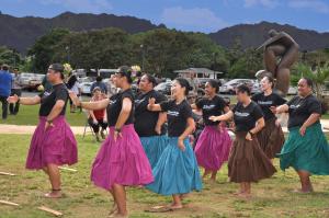 Kaua'i CC students performed at blessing ceremony.