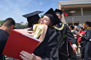 Happy graduates at UH West O'ahu commencement