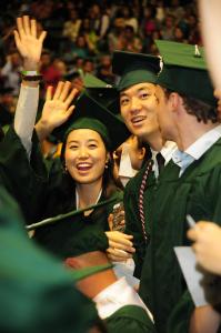 Graduates from the 2014 Mid-Year Commencement at the Stan Sheriff Center.
