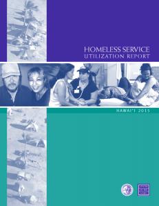 Cover of 2015 Homeless Services Report