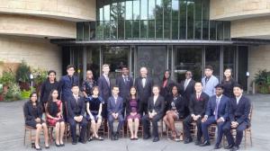 2016 Davidson Fellows cohort, with Lindsay in the back row, second from left.