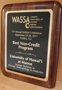 The WASSA award  