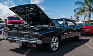 A 1968 Dodge Charger on display at last year's car show at Hawai'i CC in Hilo.