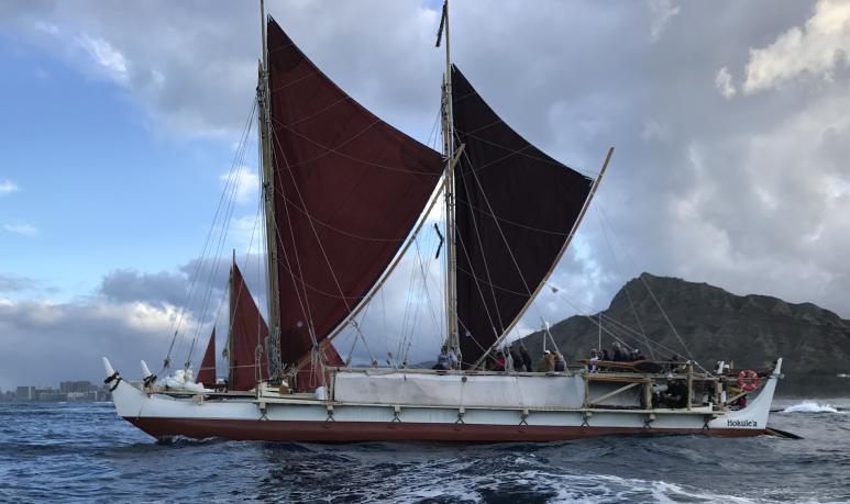 <p>The Hōkūle‘a arrives home to Honolulu after three years sailing around the world during the Mālama Honua voyage.</p.
