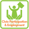 Civic Participation and Employment Logo