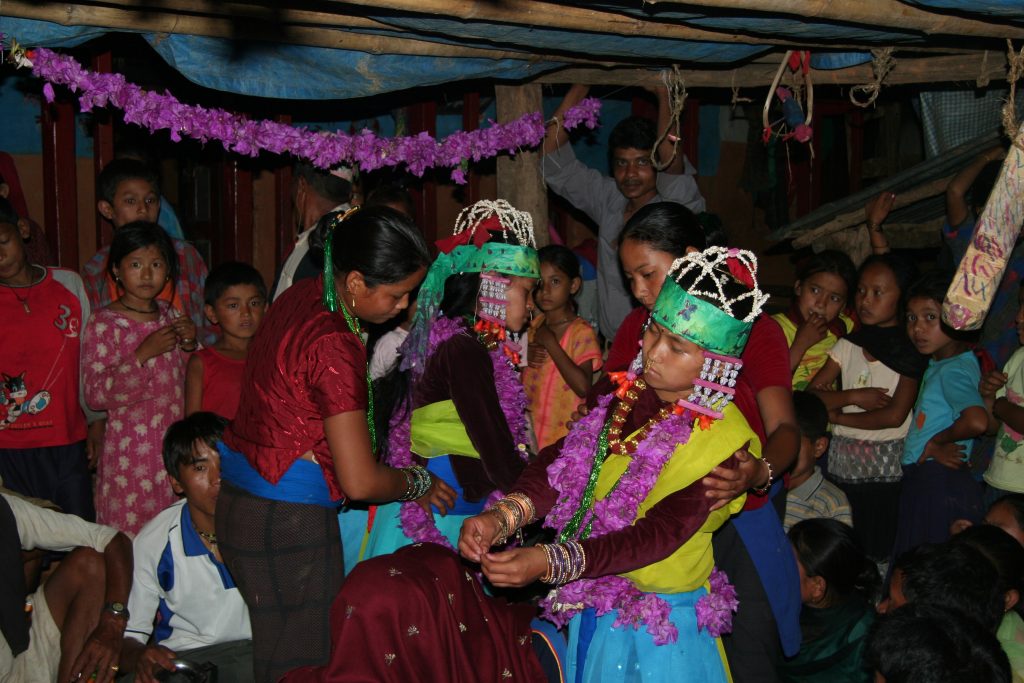 Photo of Ghatu dancers, Koudi, Gorkha, Nepal, 2007