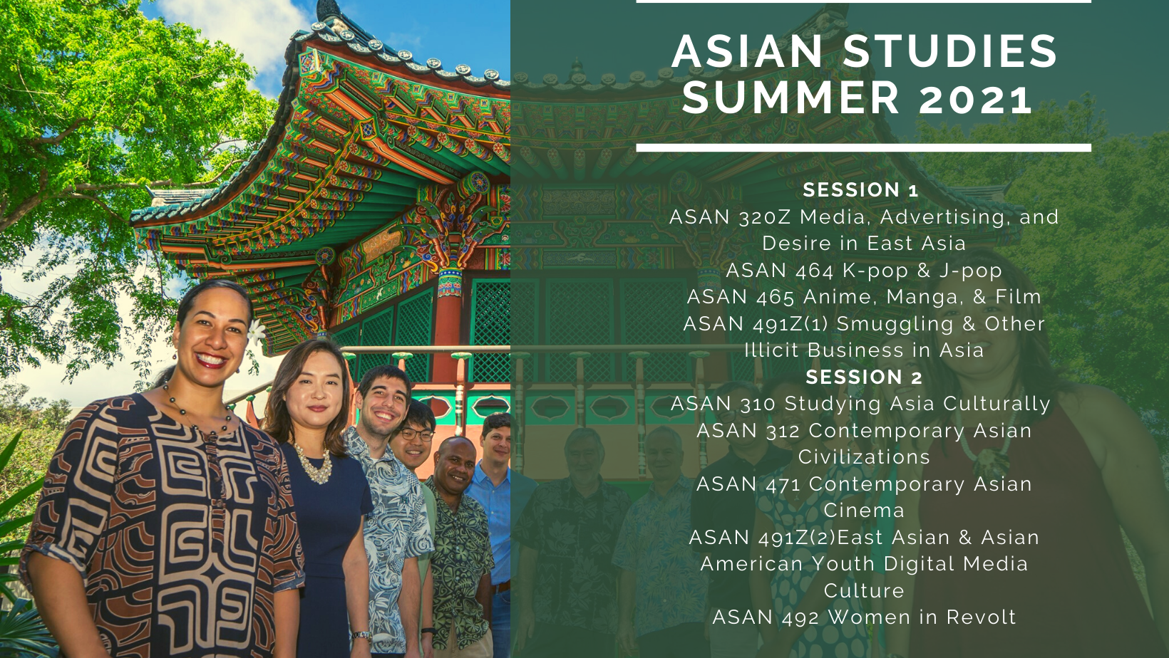Asian Studies summer courses list