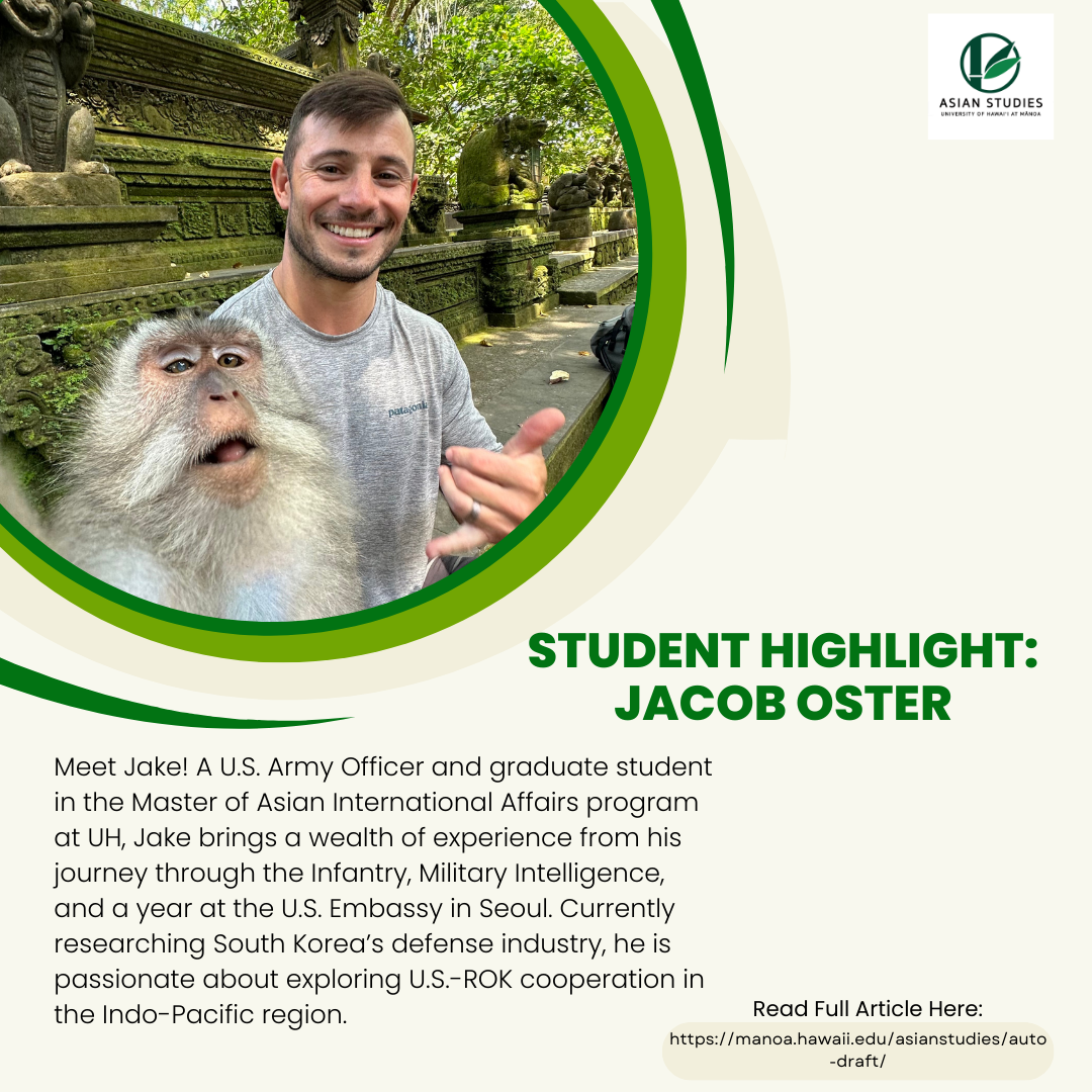 Student Highlight: Jacob Oster  (31 Oct, 2024)