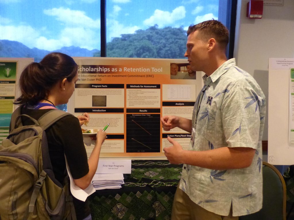 This study employed propensity score matching and regression analysis to determine whether or not a retention scholarship pilot program at a mid-size public research university was effective at increasing first year retention.