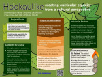 Ho'okaulike: creating curricular equality from a cultural perspective Ho'okaulike: creating curricular equality from a cultural perspective
