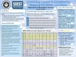 Connecting Courses to Competency: Mapping the ATMO Curriculum Connecting Courses to Competency: Mapping the ATMO Curriculum