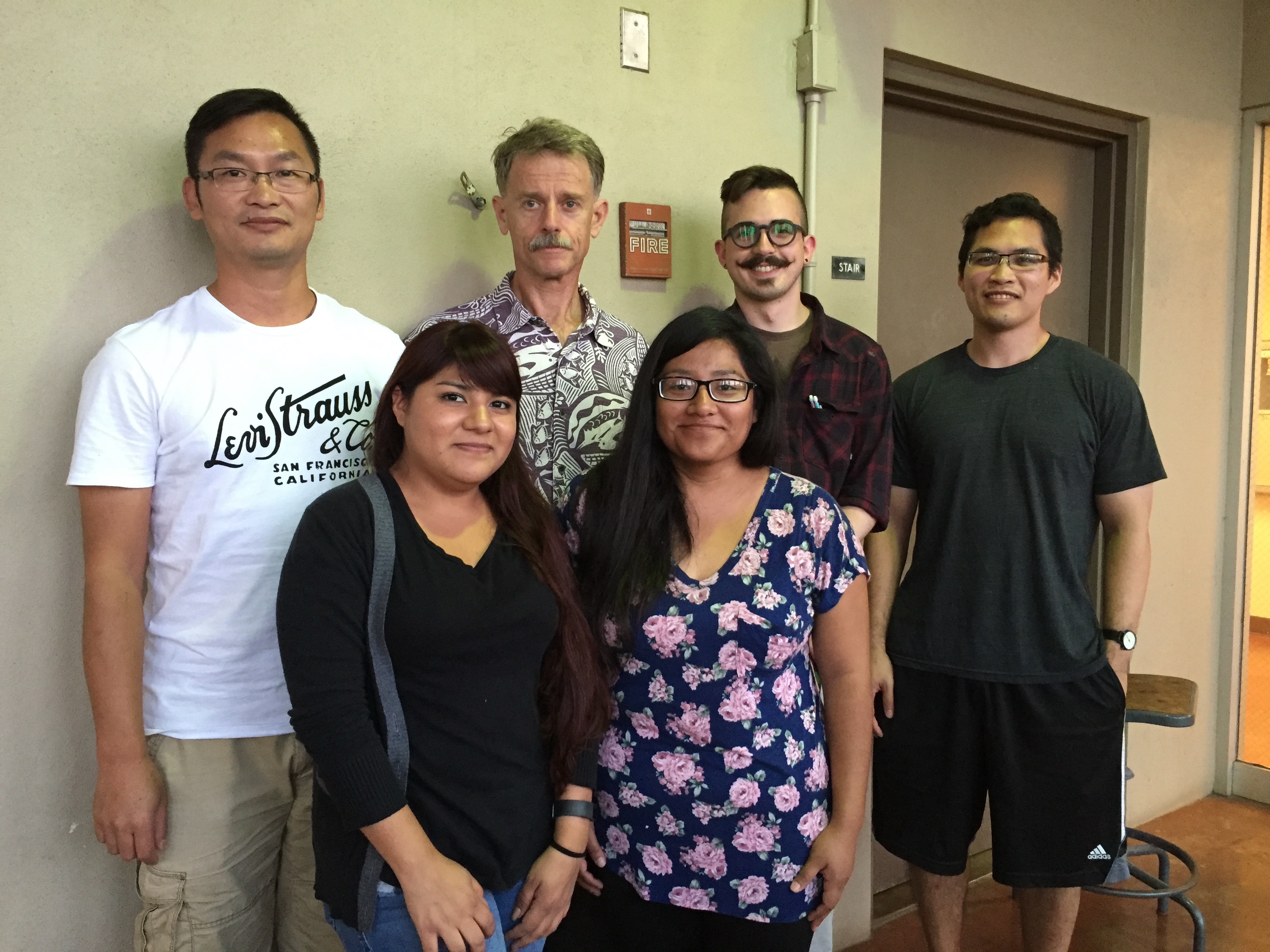 Farewell Gabby and Beatriz!! Yonghai, Beatriz, Prof. Tius, Gabby, Cody, and Jon (from left to right) Thanks to Chaolun for taking the photo!