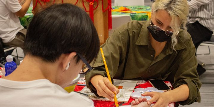Draw, Learn, and Taste with the Chinese Flagship Student Volunteers at Chinese Culture Day 2024