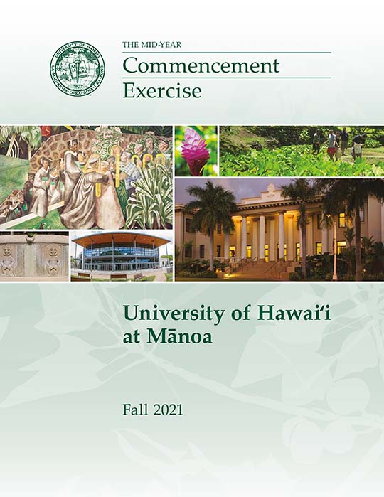 Mid-Year Fall 2021 Commencement Exercise Program cover