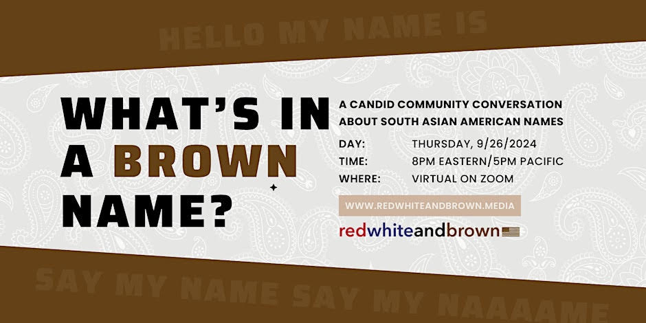 "What's in a Brown Name" panel discussion.