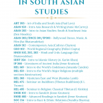 Spring 2025 Courses in South Asian Studies list