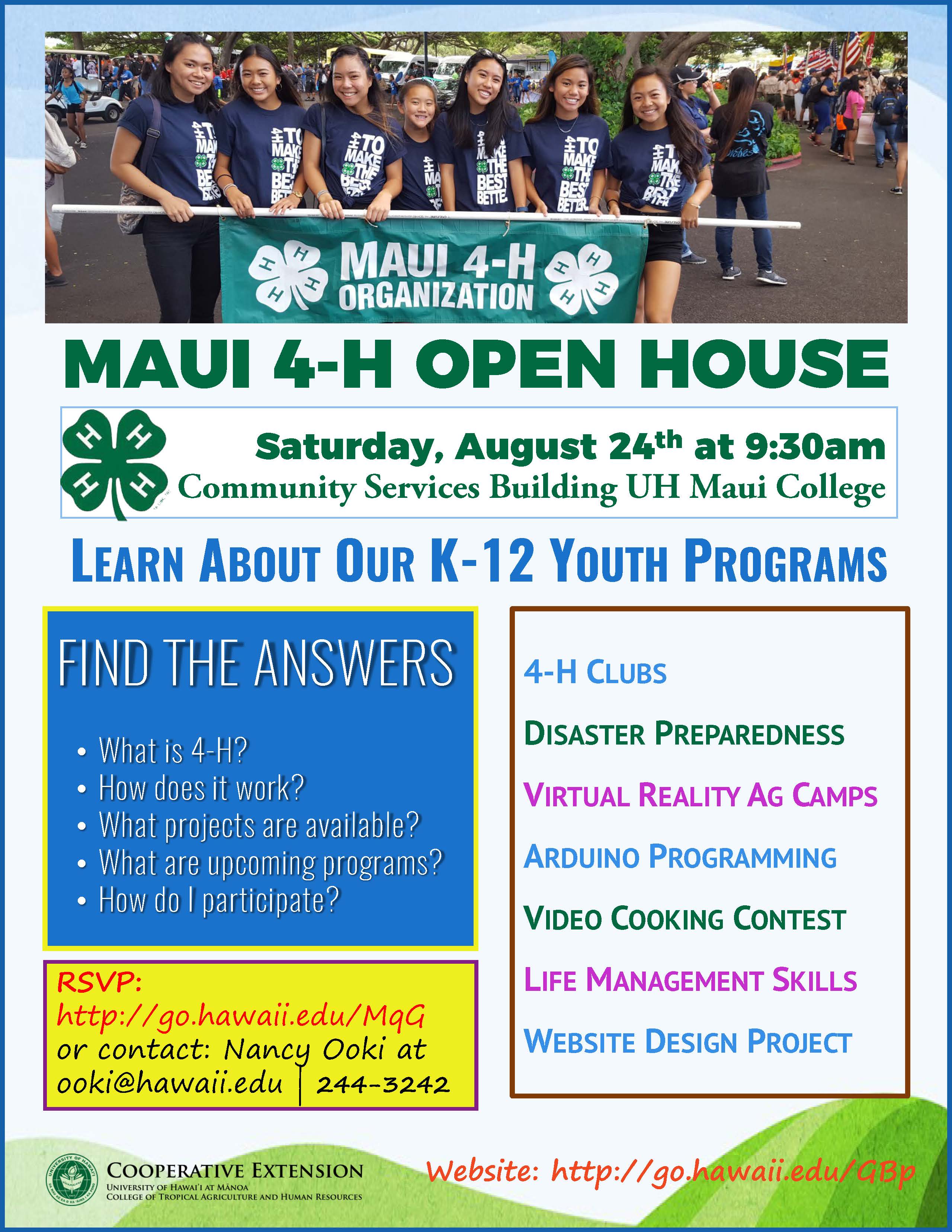Information on 4-H Open House