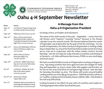 Picture of Oahu Newsletter PDF