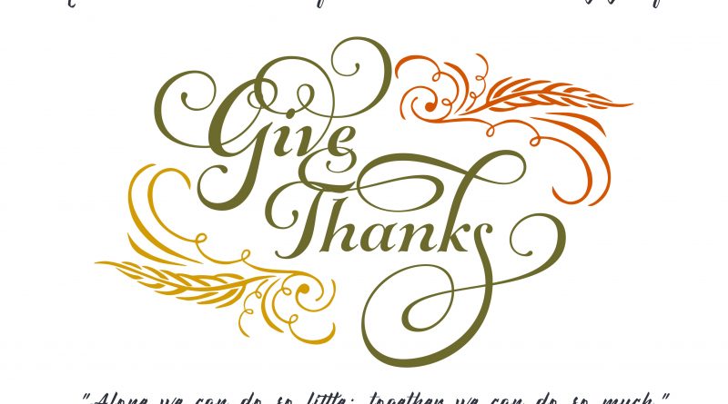 Giving Thanks graphic. Mahalo to our volunteers for whom we are extremely grateful!