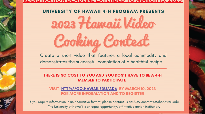 Details on the cooking contest including links listed in the post.