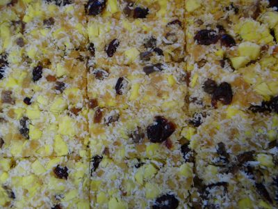 Pan of Baked Ulu Power Bars