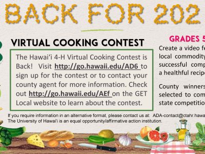 2021 Cooking Contest Flyer