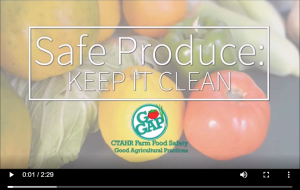 Thumbnail from Safe Produce: Keep it Clean video