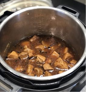 Pork Adobo in the pot