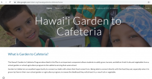 Garden to Cafeteria Website Capture