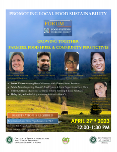 CTAHR Food Systems Forum 5 Flyer