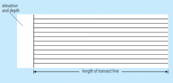 <p>Image by Byron Inouye</p><br />
<p><strong>Fig. 7.44.</strong> Grid for plotting profile data</p><br />