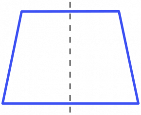<p><strong>Fig. 3.8.</strong> Axis of symmetry for a trapezoid</p>
