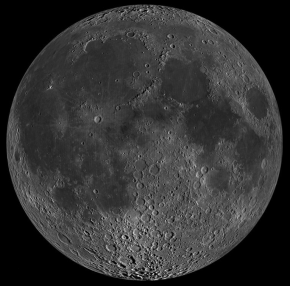 <p><strong>SF Fig. 6.8.</strong> (<strong>A</strong>) The side of the moon that faces Earth—the “near side”</p>
