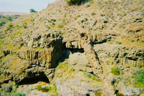 <p><strong>Fig. 7.55.</strong> An ophiolite rock complex is located on the island of Cyprus. Ophiolites are areas where oceanic crust has been thrust above the continental crust.</p>
