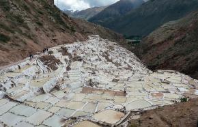 <p><strong>SF Fig. 2.4.</strong> (<strong>B</strong>) Salt evaporation ponds near Maras, Peru.</p>
