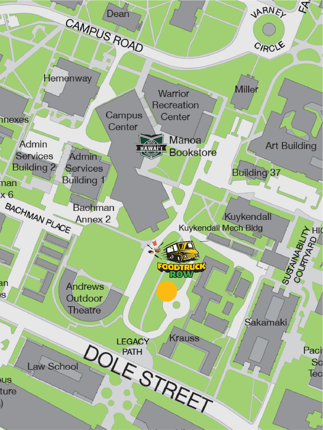 Holoholo Bistro Map - located at Food Truck Row