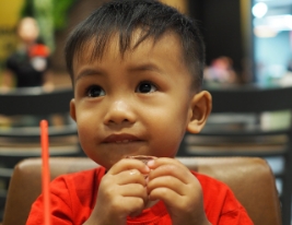 boy eating